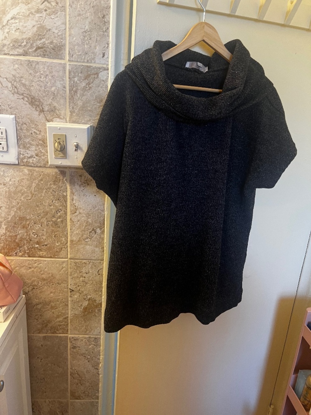 Loft Cowl Neck Grey Sweater